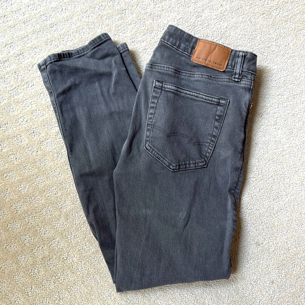 American Eagle Men’s Faded Black Jeans